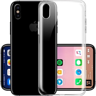 Hoesje voor Apple iPhone X - Back Cover - TPU - Transparant