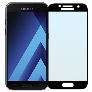 2 stuks Full Cover Glasfolie voor Samsung Galaxy A3 2017 A320 - Tempered Glass - Zwart