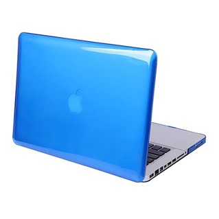  MacBook Retina 12 inch - Laptoptas - Clear Hardcover - Blauw
