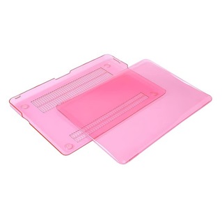  MacBook Air 13.3 inch - Laptoptas - Clear Hardcover - Pink - Roze