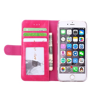 Premium Leer  Hoesje Book - Wallet Case Boek Hoesje voor Apple iPhone 6 /6S Pink