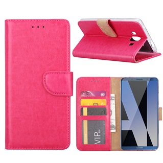 Xssive Hoesje voor Huawei Mate 10 - Book Case - Geschikt voor 3 pasjes - Pink