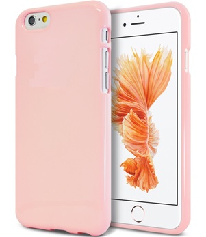 TPU Back Case voor Apple iPhone 6 /6S - Back cover - TPU - Gelly - Licht Roze