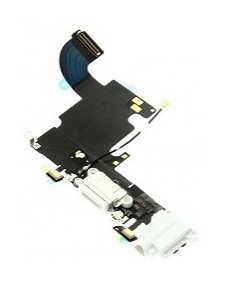Laad Connector/Microfoon Flex Kabel - Wit - Geschikt voor iPhone 6S