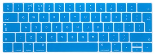 Toetsenbord Cover voor New Macbook met Touch Bar 13/15 inch - Siliconen - Licht Blauw