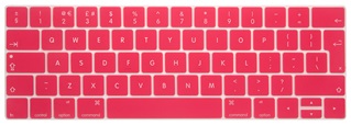 Toetsenbord Cover voor New Macbook met Touch Bar 13/15 inch - Siliconen - Raspberry Pink