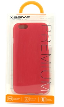 Matte Hoesje voor Apple iPhone 7 Plus - Back Cover - TPU - Rood