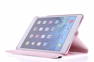 Tablethoes voor Apple iPad Mini 4 - 360° draaibaar - Licht Roze Soft Pink