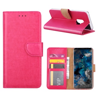 Hoesje voor Samsung Galaxy S9 - Book Case - geschikt voor 3 pasjes - Pink