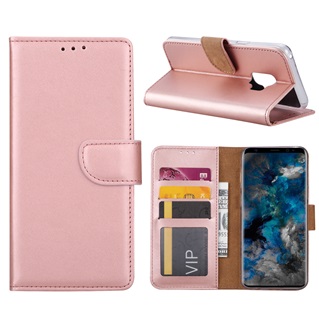 Hoesje voor Samsung Galaxy S9 - Book Case - geschikt voor 3 pasjes - Rose Goud