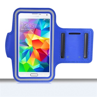 Universele Sport Armband maat  XL voor smartphones 5 inch o.a. Samsung Galaxy S5 Blauw