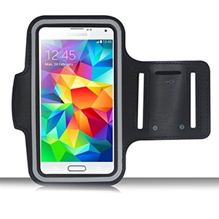 Universele Sport Armband maat XL voor smartphones 5 inch o.a. Samsung Galaxy S5 Zwart