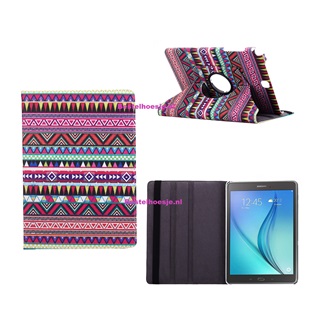 Tablethoes voor Samsung Galaxy Tab A 9,7 inch T550  - 360° draaibaar -360° draaibaar -Azteken Rood