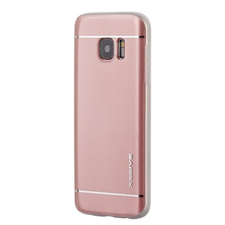 Xssive Back Case voor Samsung Galaxy S6 Edge Plus - Effen Kleur - Rose Goud