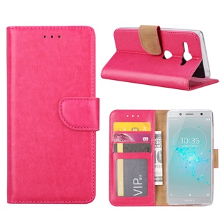 Hoesje voor Sony Xperia XZ2 Compact - Book Case - geschikt voor 3 pasjes - Pink