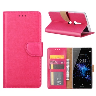Hoesje voor Sony Xperia XZ2 - Book Case - geschikt voor 3 pasjes - Pink