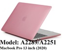 Laptop Cover voor Macbook Pro 13 inch (2020) A2289/A2251 - Matte Pink 