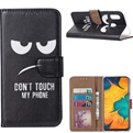 Hoesje voor Samsung Galaxy A60 - Book Case - Don't Touch My Phone