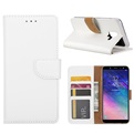 Hoesje voor Samsung Galaxy A6 2018 A600 - Book Case - geschikt voor 3 pasjes - Wit