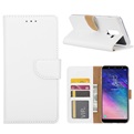 Hoesje voor Samsung Galaxy A6 Plus 2018 A605 - Book Case - geschikt voor 3 pasjes - Wit