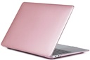 Macbook Case Laptop Cover voor New MacBook Air 2018 13 inch (A1932) - Metallic Rose Pink