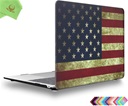 Macbook Case Laptop Cover voor New MacBook Air 2018 13 inch (A1932) - Retro Amerikaanse Vlag