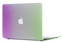 Macbook Case voor Macbook Air 13.3 inch, model A1369/A1466 - Regenboog Paars Groen