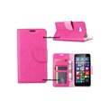 Hoesje voor Microsoft Lumia 530 - Book Case - geschikt voor pasjes - pink