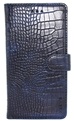Hoesje voor Samsung Galaxy S8 Plus G955 - Book Case - Croco Print - Donker Blauw