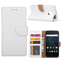 Hoesje voor Motorola Moto G5 Plus - Book Case -  geschikt voor 3 pasjes - Wit