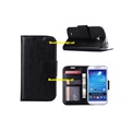 Hoesje voor Samsung Galaxy S4 i9500 i9505 i9515 - Book Case Zwart