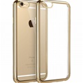 Transparant Hoesje voor Apple iPhone 7 Plus  - TPU - Gouden Rand