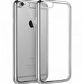 Transparant Hoesje voor Apple iPhone 7 Plus  - TPU - Zilveren Rand