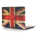 Macbook Cover voor Macbook Pro 15.4 inch (zonder retina) - HardCover - Retro Union Jack Engelse Vlag
