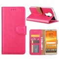 Hoesje voor Motorola Moto E5 Plus - Book Case - geschikt voor 3 pasjes - Pink