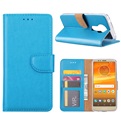 Hoesje voor Motorola Moto E5 Plus - Book Case - geschikt voor 3 pasjes - Turquoise
