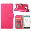 Hoesje voor Motorola Moto Z3 Play - Book Case - geschikt voor 3 pasjes - Pink