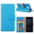 Hoesje voor Nokia 7 - Book Case - geschikt voor 3 pasjes - Turquoise