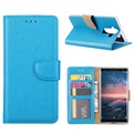 Hoesje voor Nokia 8 Sirocco - Book Case - geschikt voor 3 pasjes - Turquoise