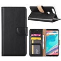 Hoesje voor OnePlus 5T - Book Case - geschikt voor 3 pasjes - Zwart