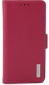 Premium Hoesje voor Samsung Galaxy S7 Edge G935 - Book Case -  Ruw Leer Leren Lederen - geschikt voor pasjes -  Pink Roze