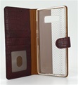 Premium Hoesje voor Samsung Galaxy Note 8 - Book Case - Croco Print - Bordeaux Rood