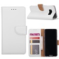 Hoesje voor Samsung Galaxy S8 Plus - Book Case -  geschikt voor 3 pasjes - Wit