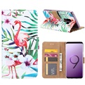 Hoesje voor Samsung Galaxy S9 Plus - Book Case - Tropische Flamingo