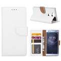 Hoesje voor Sony Xperia XA2 - Book Case - geschikt voor 3 pasjes - Wit