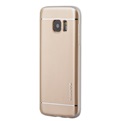 Xssive Back Case voor Samsung Galaxy S6 Edge Plus - Effen Kleur - Goud