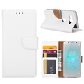 Hoesje voor Sony Xperia XZ2 Compact - Book Case - geschikt voor 3 pasjes - Wit