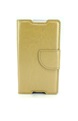 Hoesje voor Sony Xperia Z5 Compact Book Case - geschikt voor 3 pasjes - Goud
