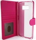 Premium Leer Leren Lederen Hoesje Book - Wallet Case Boek Hoesje voor Samsung Galaxy S8 Plus Pink