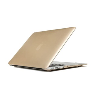  MacBook Air 13.3 inch - Laptoptas - Metallic Hard Cover - Goud